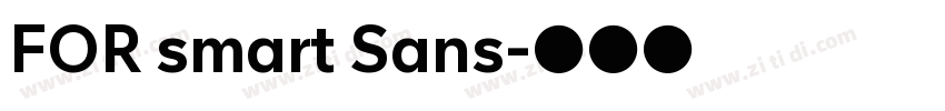 FOR smart Sans字体转换